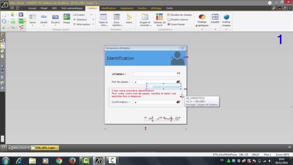 Personnaliser le Groupware utilisateur