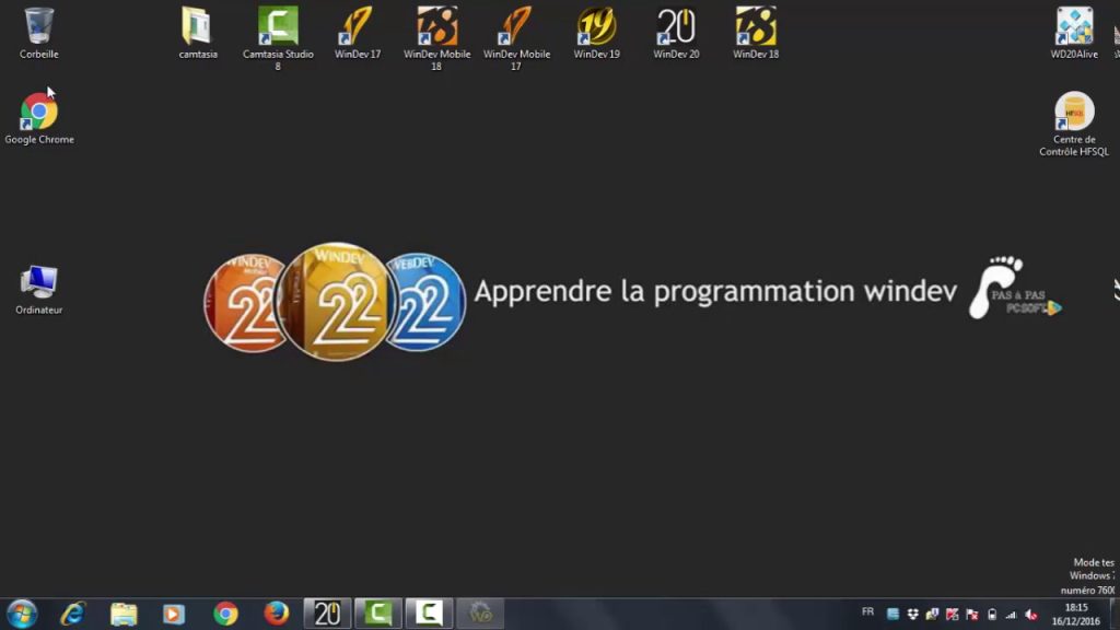 Navigateur pour une table windev