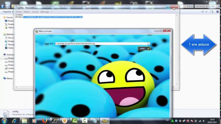 Changer Fond d’une fenêtre