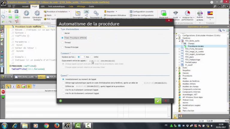 Rafraîchissement des données en réseau