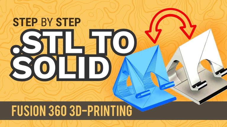 How to Convert an .STL Mesh To a Solid Body – Learn Autodesk Fusion 360 in 30 Days: Day #18