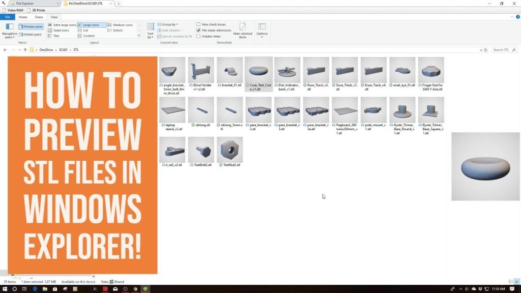 Shop Talk – How to Preview an STL in WIndows Explorer!
