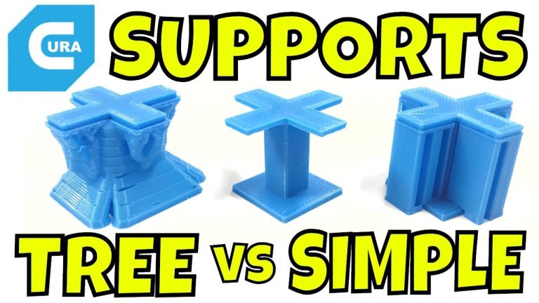 CURA – Tree Supports vs Standard Supports