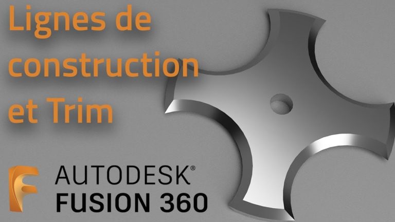 Lignes de construction et Trim – Fusion 360