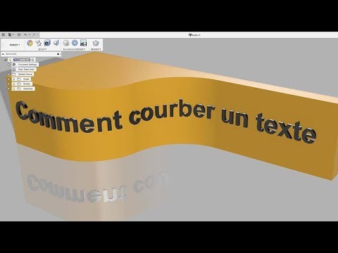 Fusion 360 – Courber un texte