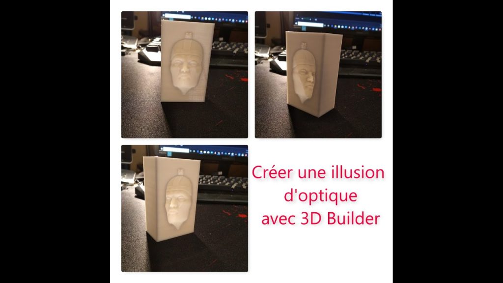 [TUTO 3D BUILDER] Illusion optique – Visage qui vous suit du regard