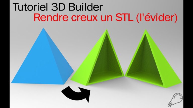 Tutoriel 3D Builder – Rendre creux un STL (l’évider)
