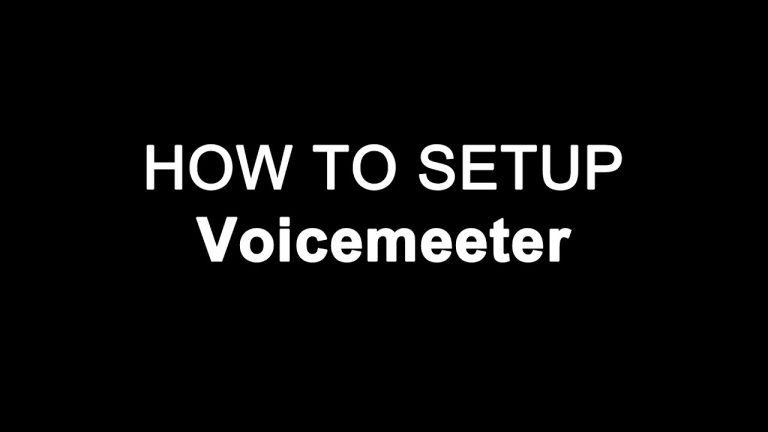 How to setup Voicemeeter