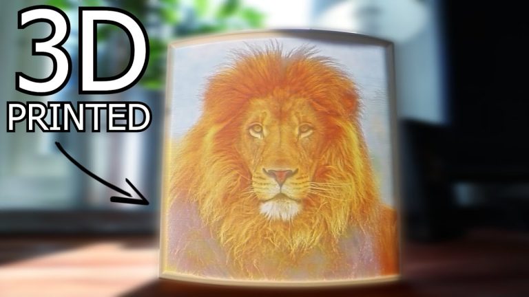 How Was This Color Picture 3D Printed?