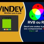 Utilisation de la fonction RVB WinDev