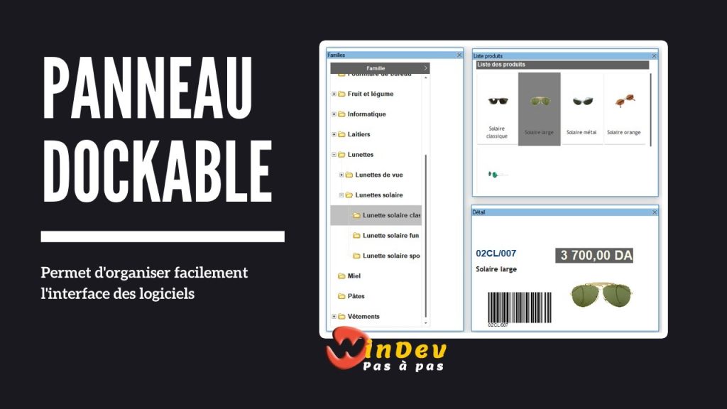 Le champ Panneau dockable