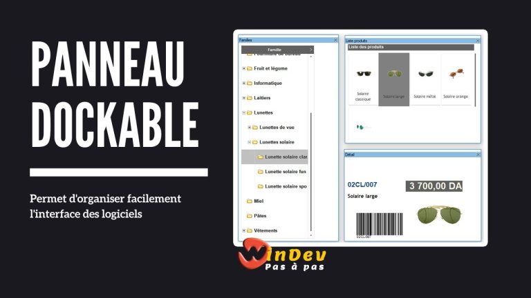 Le champ Panneau dockable