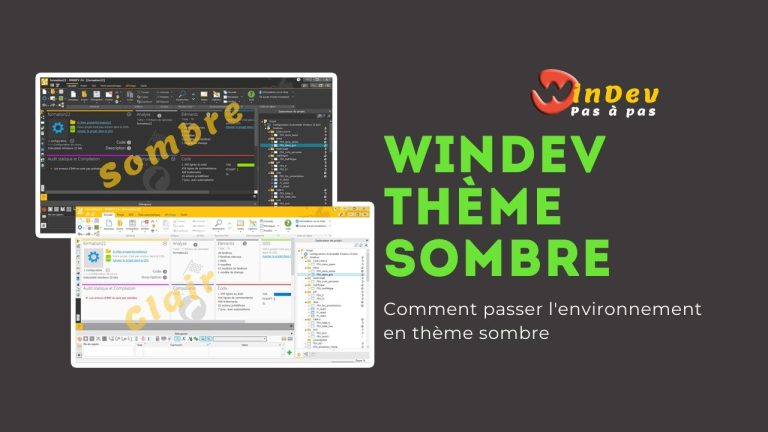 WinDev Thème sombre