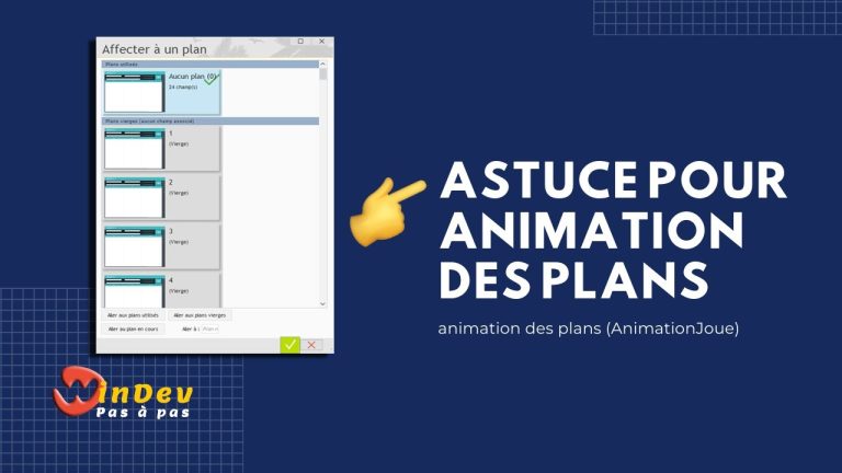 Animation des plans
