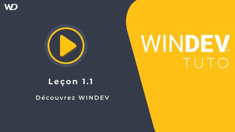 Tutoriel WINDEV : Leçon 1.1.b. Découvrez WINDEV – Thème sombre et langue de l’environnement
