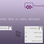 PowerApps – Comment faire un menu déroulant