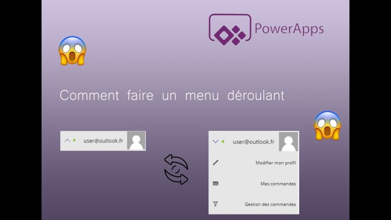 PowerApps – Comment faire un menu déroulant