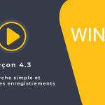 Tutoriel WINDEV : Leçon 4.3. Recherche simple dans la base de données