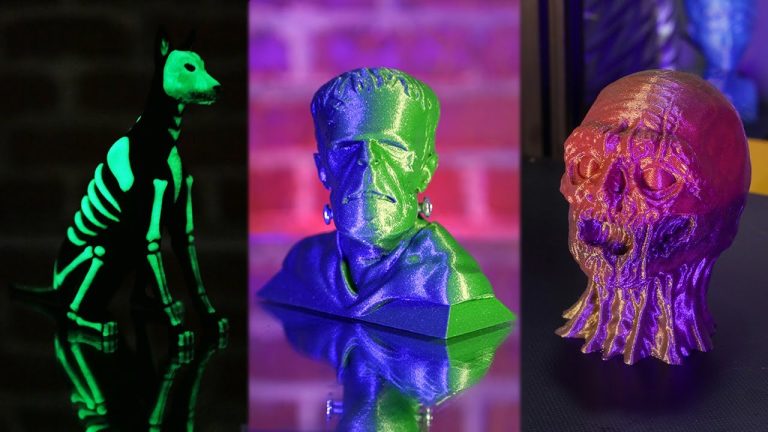 8 3D Printing TimeLapses Halloween Compilation OctoLapse Prusa Ender 3