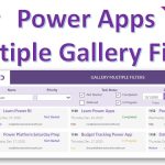 PowerApps Multiple Filters on Gallery