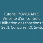 PowerApps – Rendre visible un contrôle avec un autre contrôle