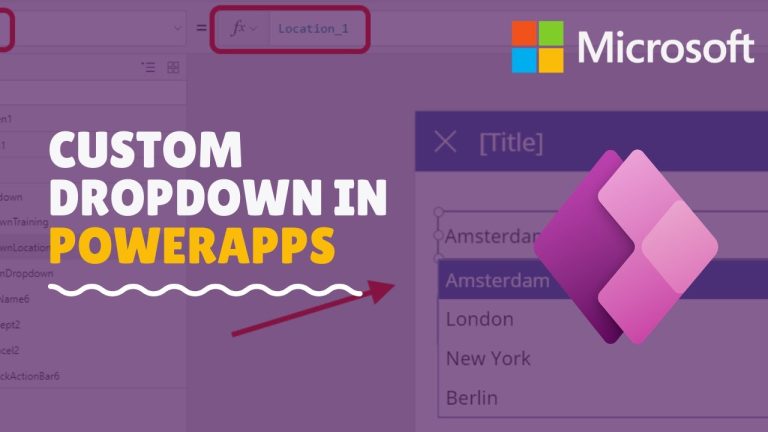 Creating a Custom Dropdown in PowerApps