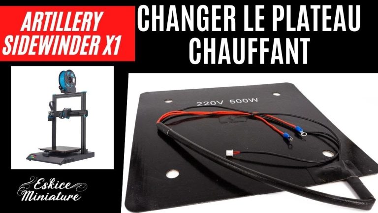 Changer le plateau chauffant – Artillery Sidewinder X1 (error : mintemp)