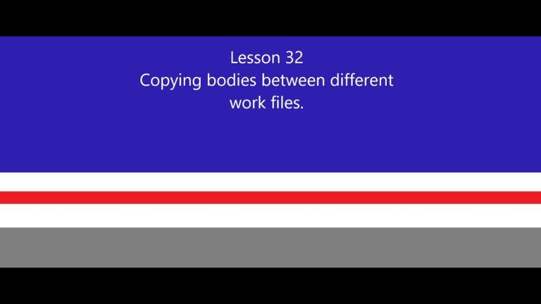 Lesson 32 – Fusion 360 Copying bodies between different work projects