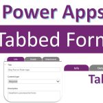 How to create Tabbed Forms in Power Apps