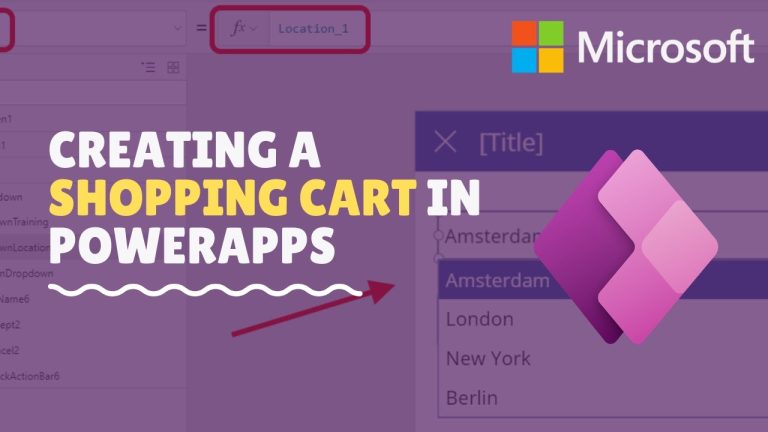 Shopping Cart in PowerApps
