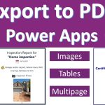 Power Apps Export to PDF