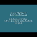 PowerApps – Formule SetFocus()