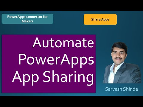 Automate the process of PowerApps App Sharing | Power Automate FLOW | Share App