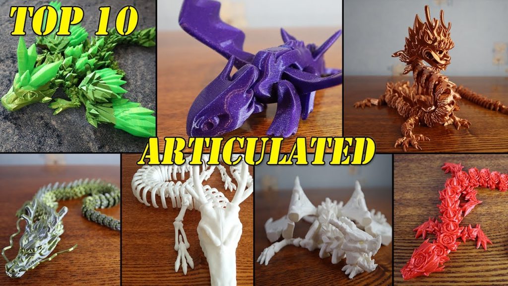 Top 10 Articulated 3D Printed Dragons – Print-in-Place 3D Prints