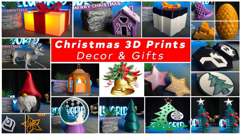 Mind-Blowing 3D Printing Ideas For Christmas 🎅🏻 | Gifts & Décor | Christmas 3d prints #3dprinting