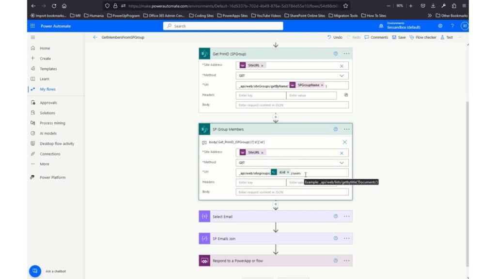 Display SharePoint Group Members on Power Apps