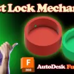 How to Design a Twist Lock Mechanism in fusion 360 #3d #