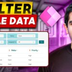 How to Filter SharePoint List Data in Power Apps TABLE Control | Multiple Filters