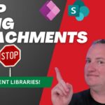 Use Document Libraries not Attachments with SharePoint