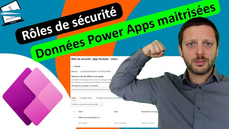 Les rôles de sécurité Power Apps