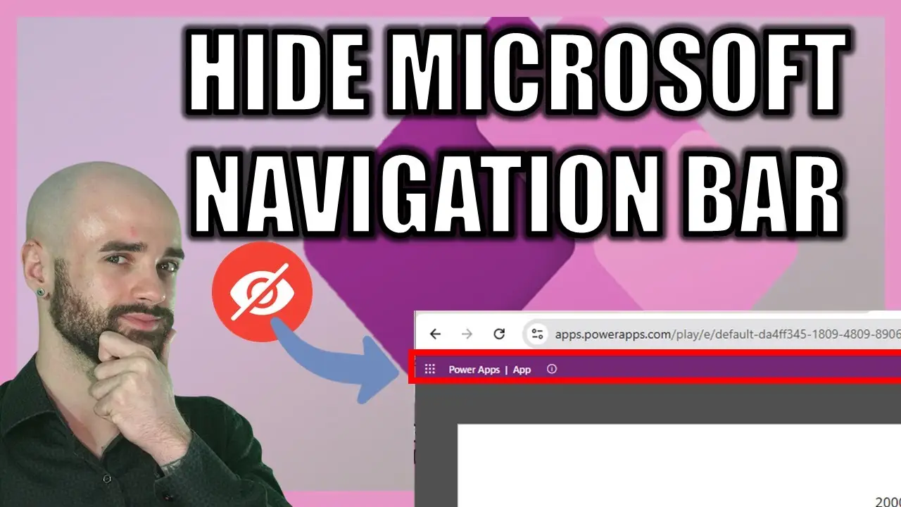 How to Hide the Microsoft Navigation Bar in Power Apps Canvas – Full Guide!