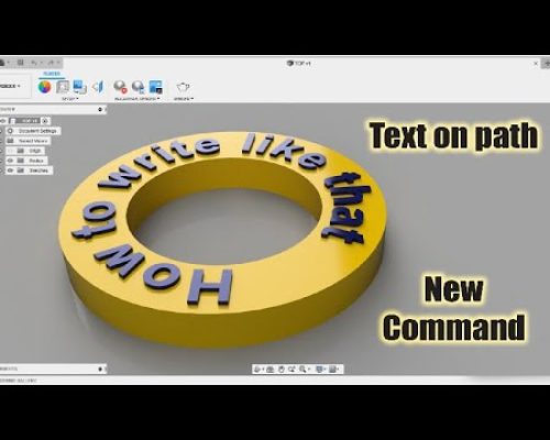 Text On Path – Fusion 360