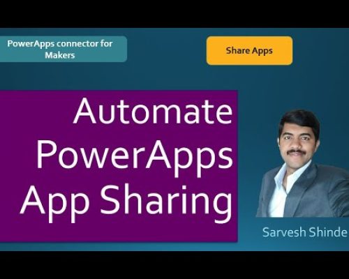 Automate the process of PowerApps App Sharing | Power Automate FLOW | Share App