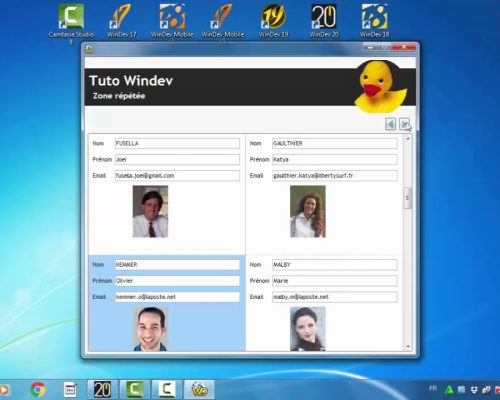 Zone répétée Windev