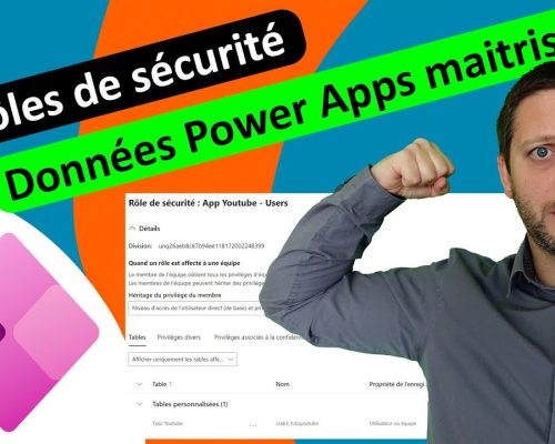 Les rôles de sécurité Power Apps
