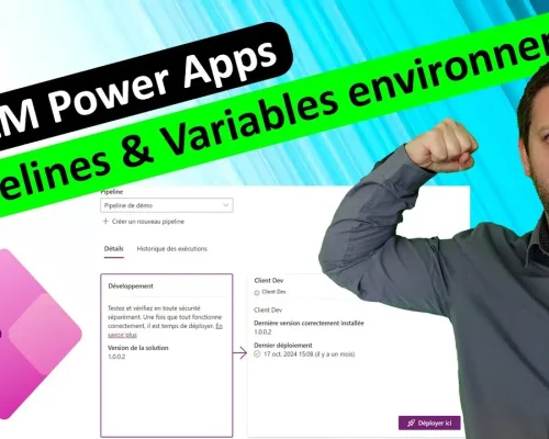 Pipelines et variables d’environnement Power Apps