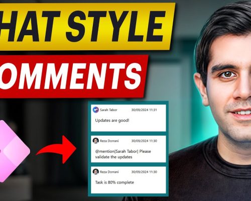 Build a CHAT experience in Power Apps using SharePoint Lists
