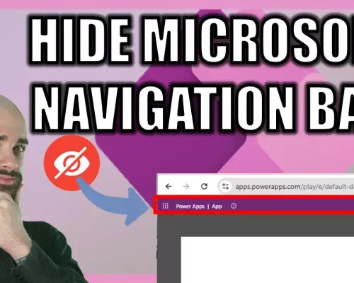 How to Hide the Microsoft Navigation Bar in Power Apps Canvas – Full Guide!