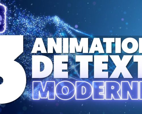 3 ANIMATIONS de TEXTE MODERNES sur AFTER EFFECTS 2021