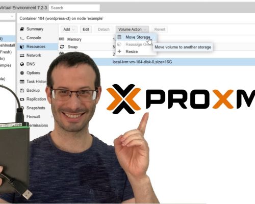How to add disks to a Proxmox server